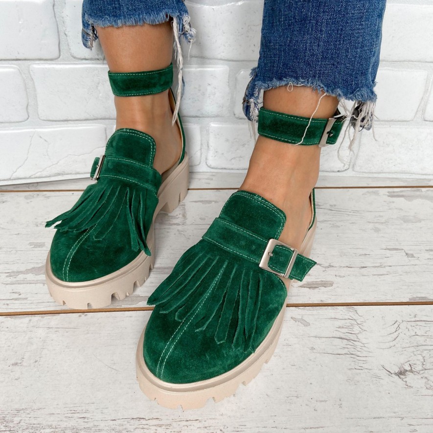 *Pantofi - Amur - Dark Green