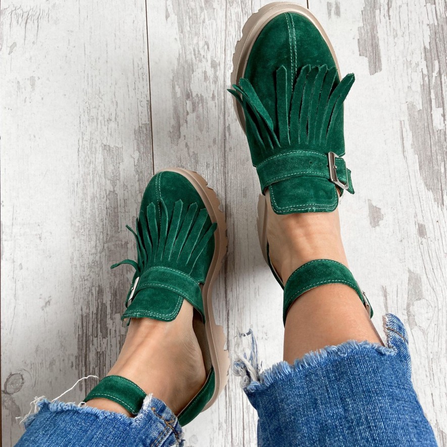 *Pantofi - Amur - Dark Green