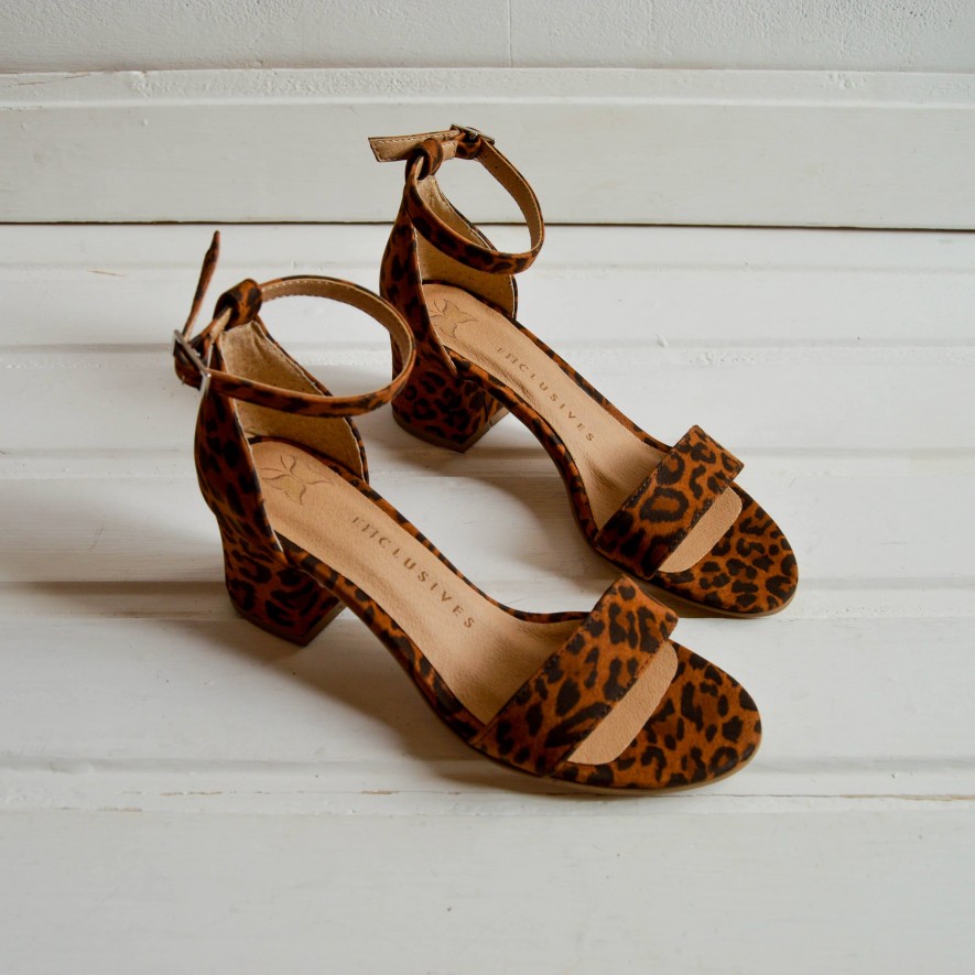 Sandale - Animal Print - 5 cm