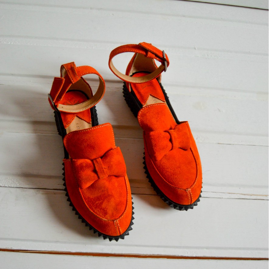 .Pantofi - Bow - Orange