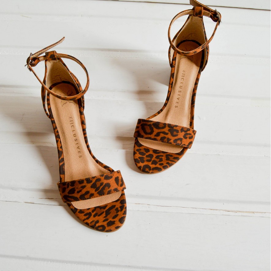 Sandale - Animal Print - 5 cm