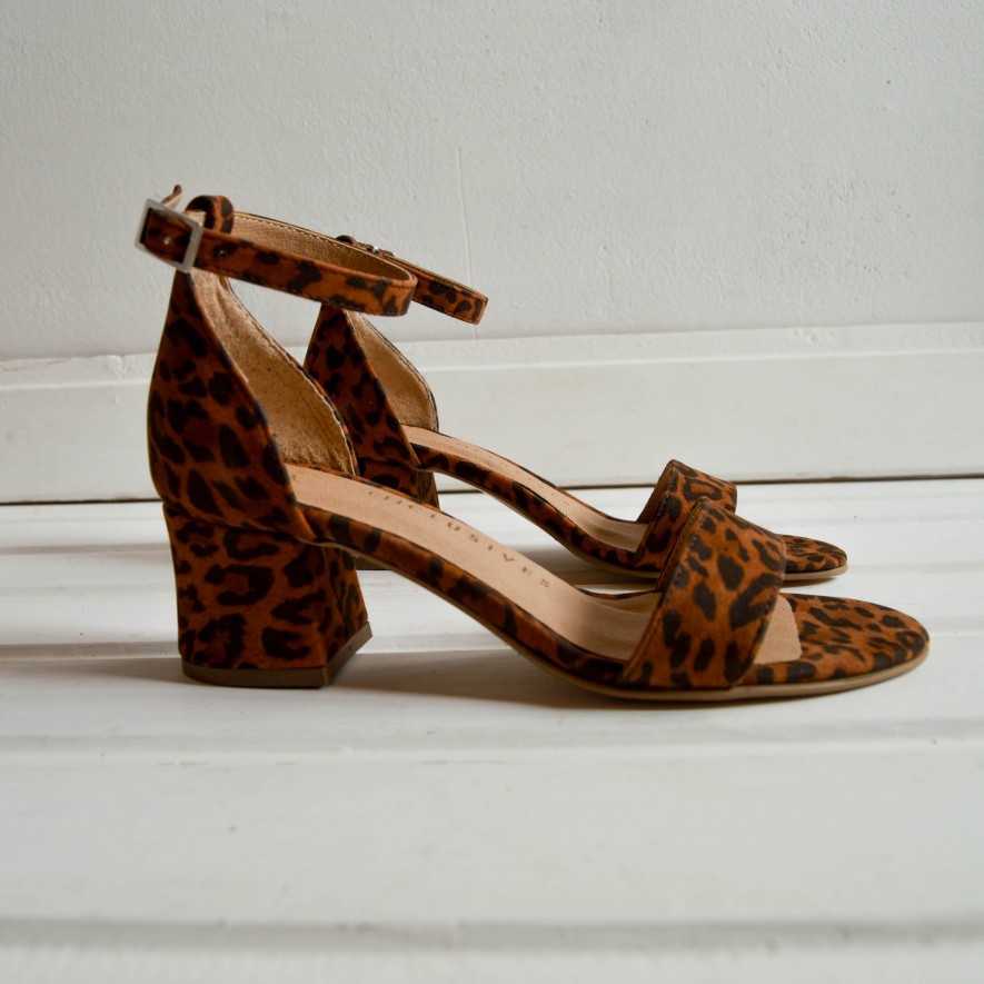 Sandale - Animal Print - 5 cm