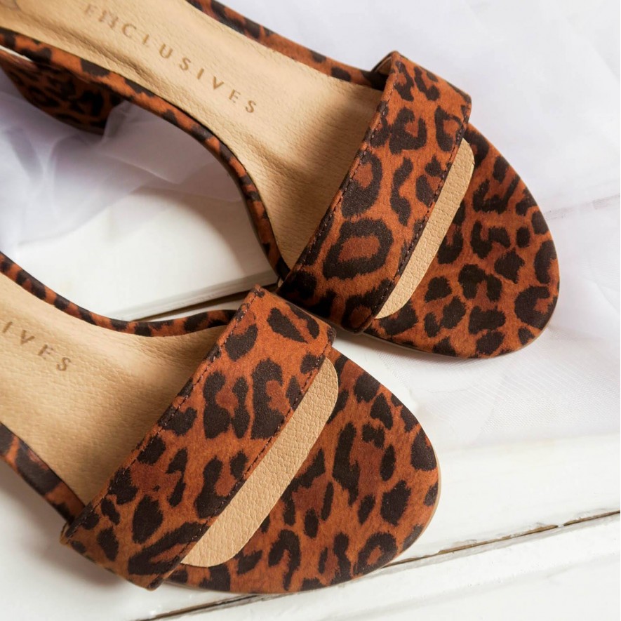 Sandale - Animal Print - 5 cm