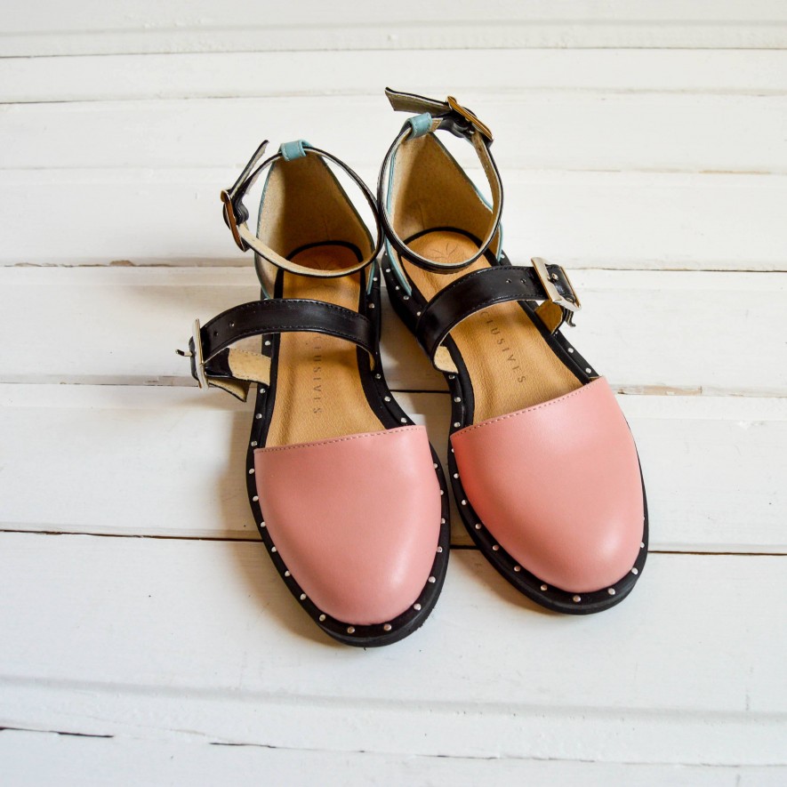 .Pantofi -  Double Belt -  Pastel 