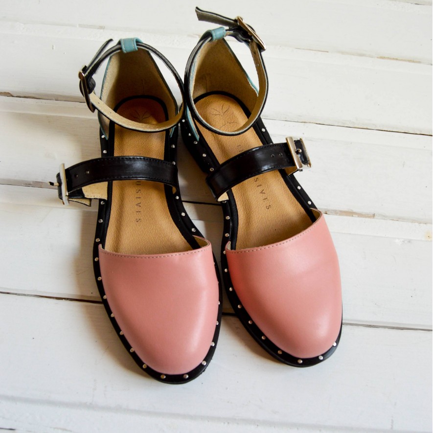 .Pantofi -  Double Belt -  Pastel 