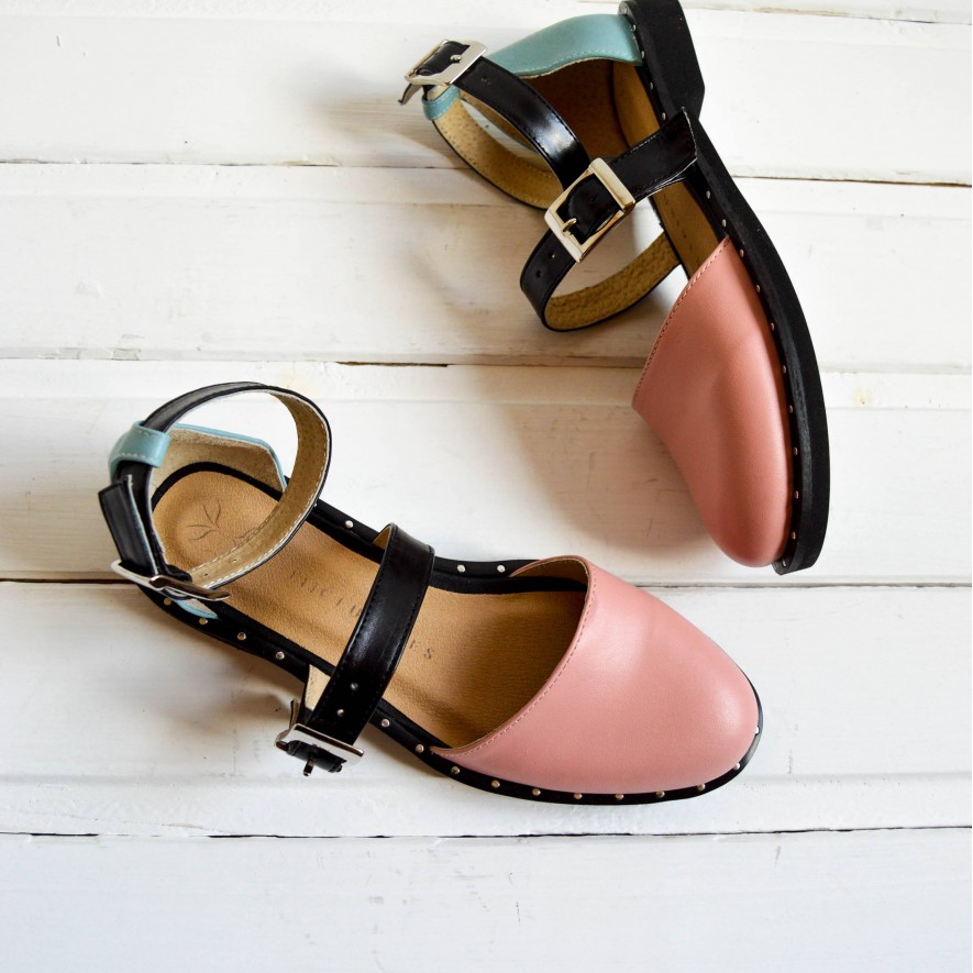 .Pantofi -  Double Belt -  Pastel 