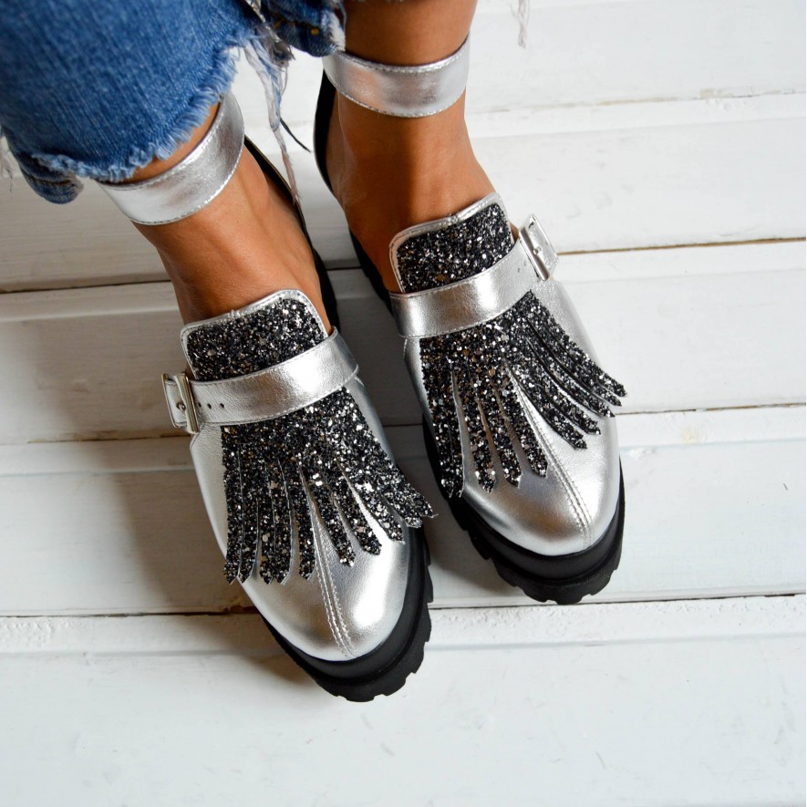 *Pantofi - Amur - Sparkle Silver