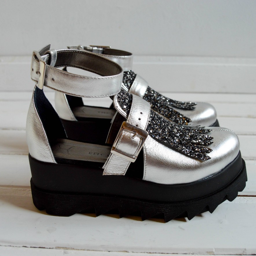 *Pantofi - Amur - Sparkle Silver