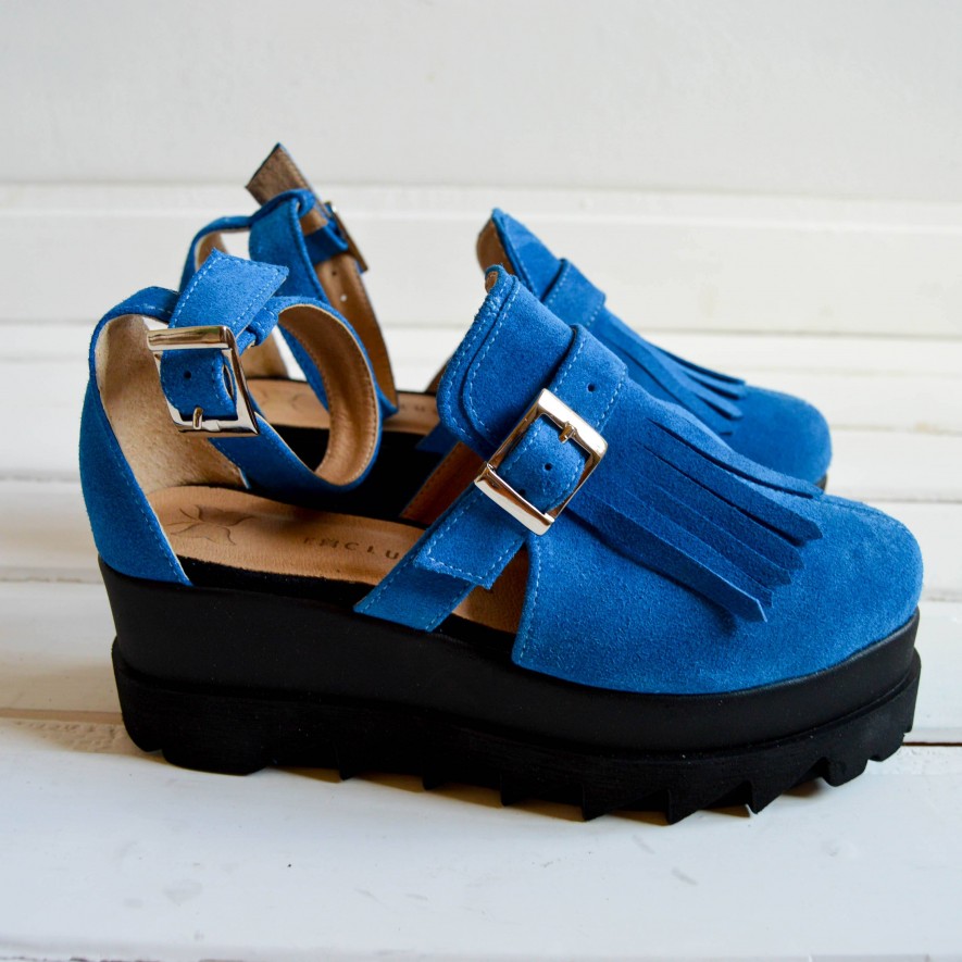 *Pantofi - Amur - Electric Blue