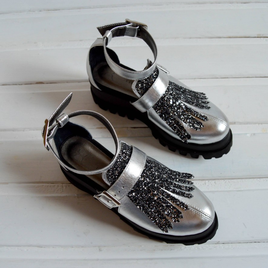 *Pantofi - Amur - Sparkle Silver