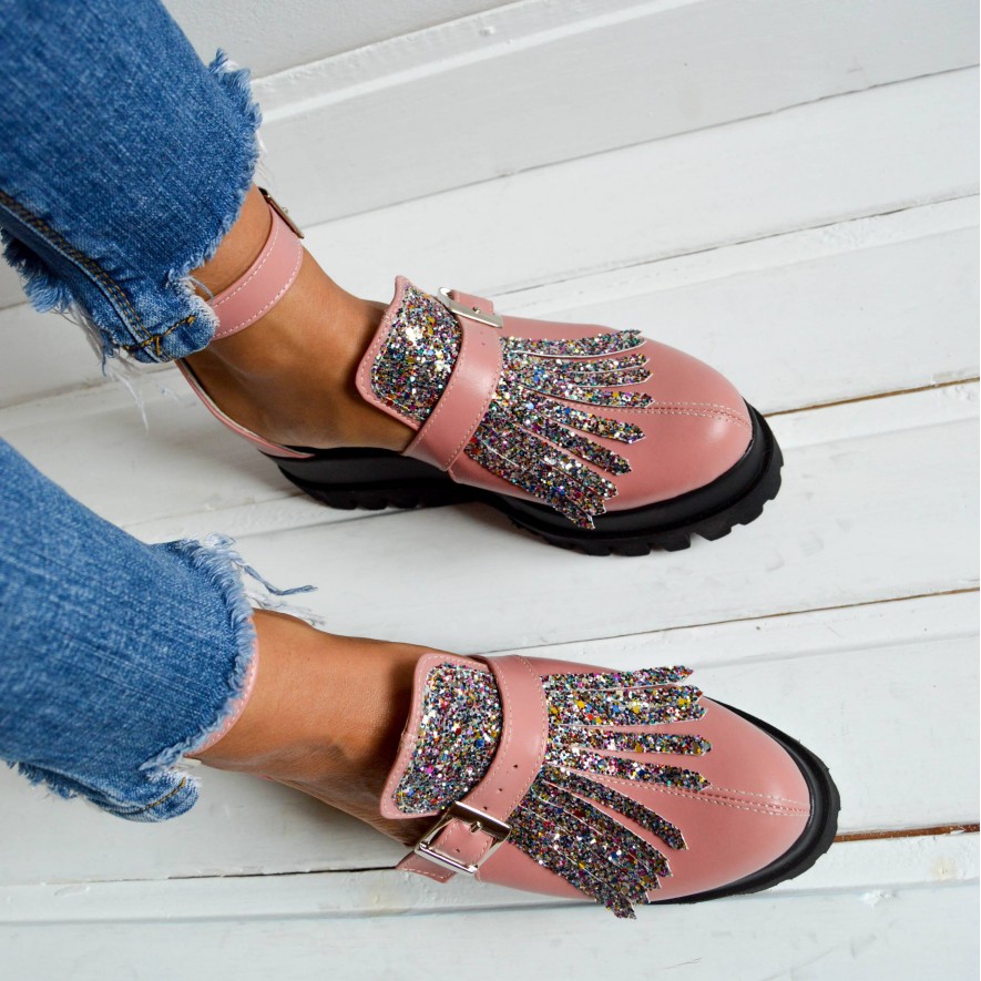 *Pantofi - Amur - Sparkle Pink