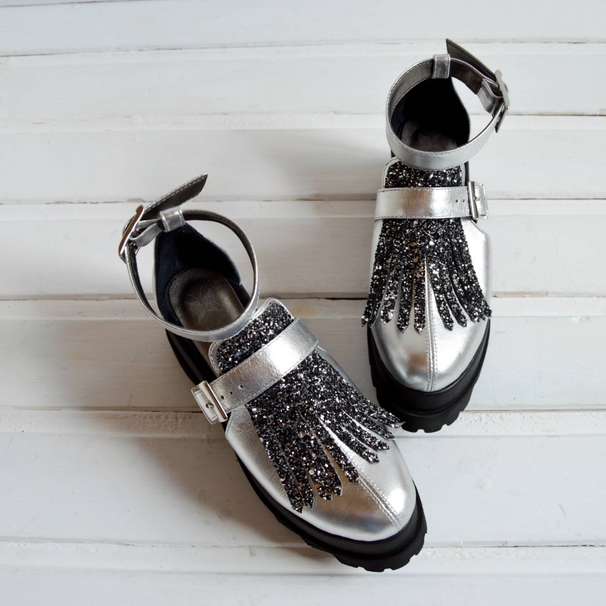 *Pantofi - Amur - Sparkle Silver