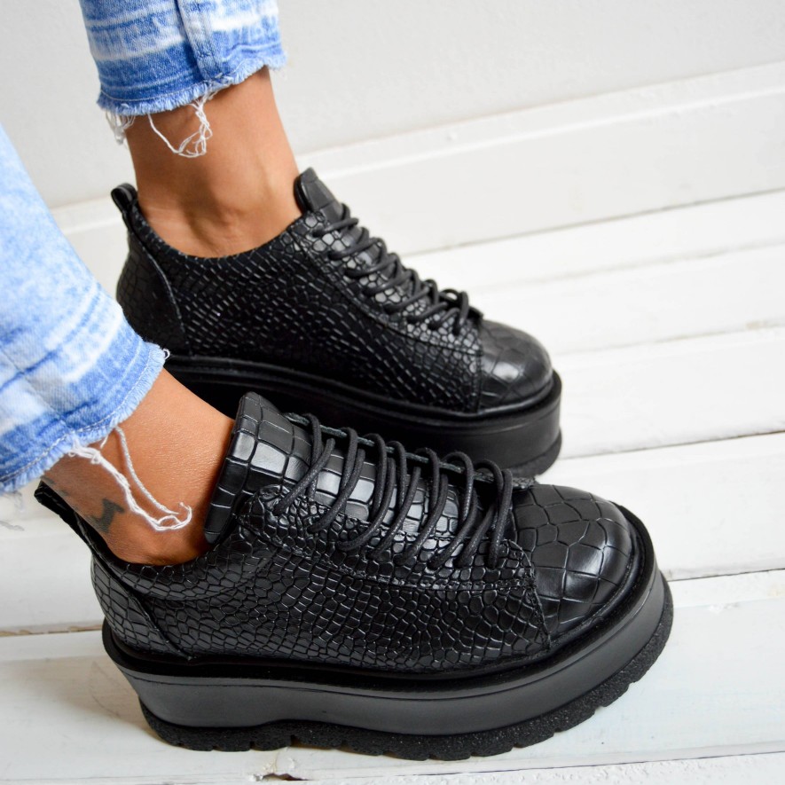 *. Sneakers - Medellin - Croco Black 