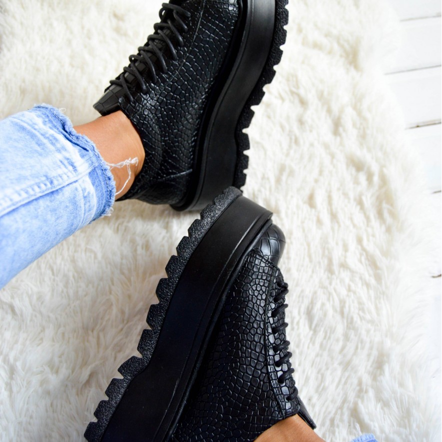 *. Sneakers - Medellin - Croco Black 