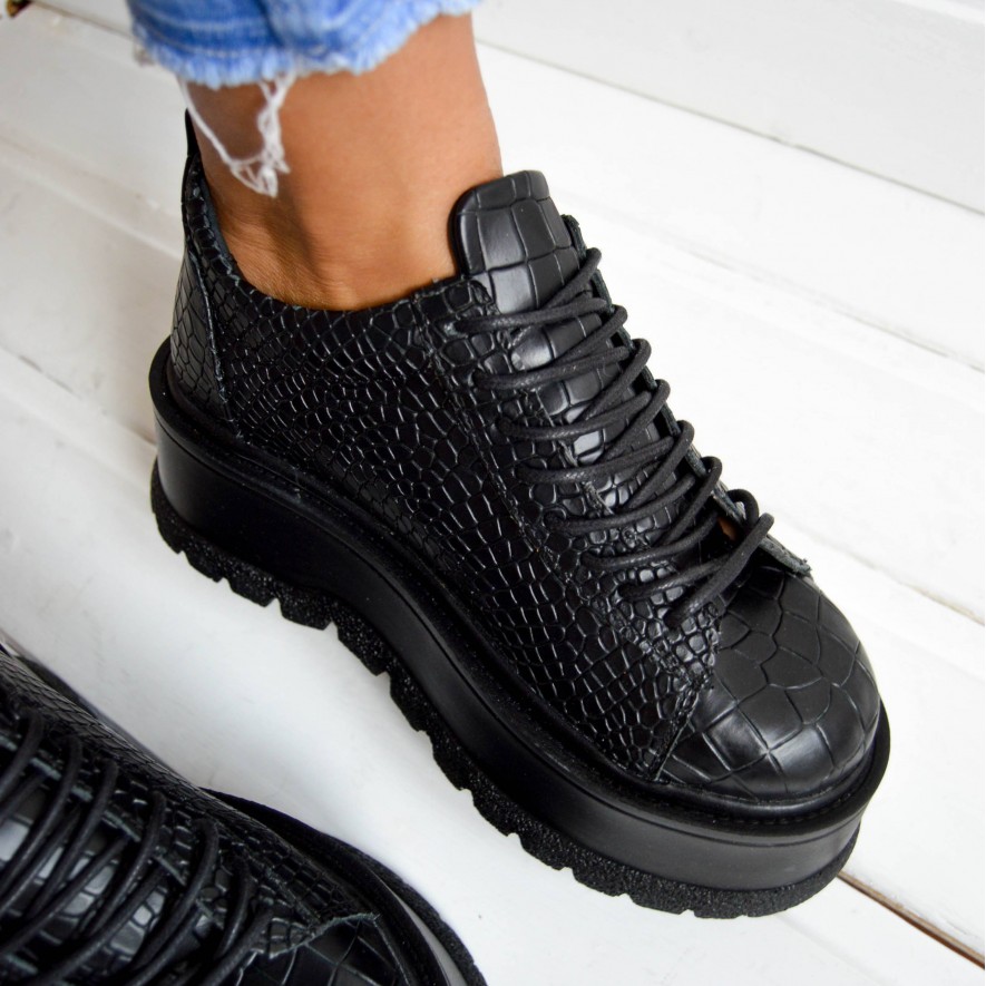 *. Sneakers - Medellin - Croco Black 