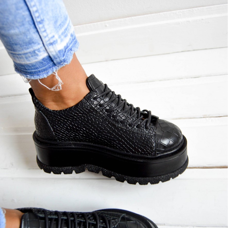 *. Sneakers - Medellin - Croco Black 