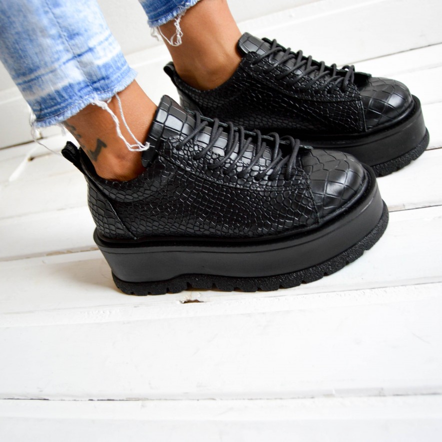 *. Sneakers - Medellin - Croco Black 