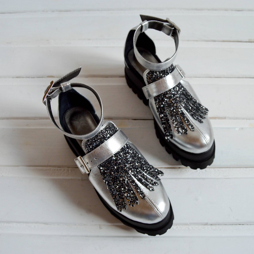 *Pantofi - Amur - Sparkle Silver