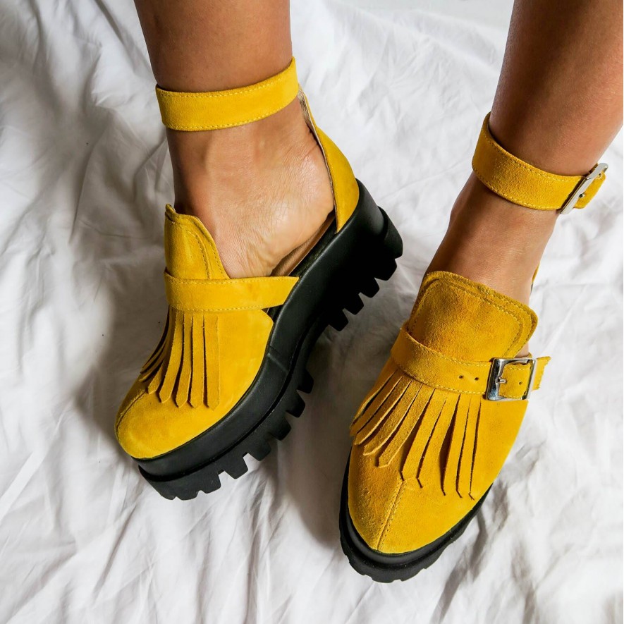 *Pantofi - Amur - Yellow