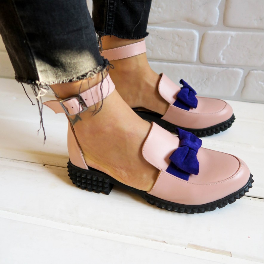 .Pantofi - Bow - Combo Pink