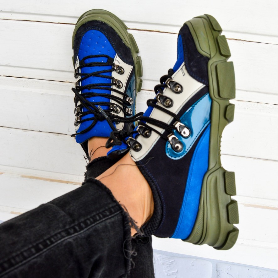 *  Sneakers - Mondo - Blue Combo