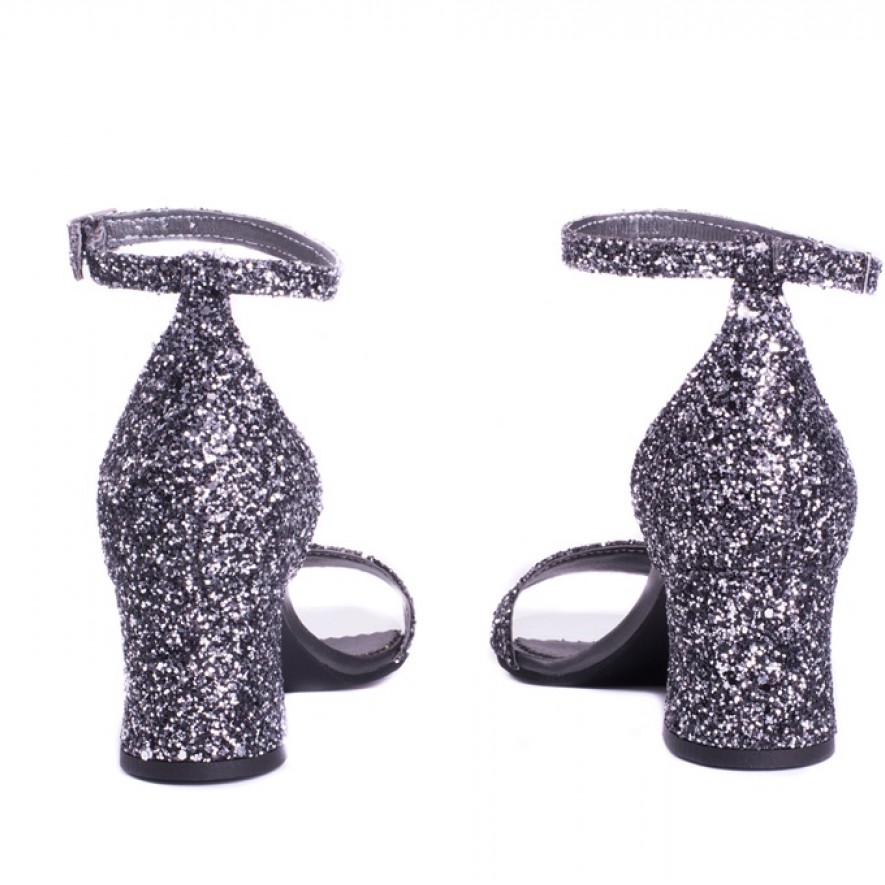 Sandale - Glitter Mania - DeepBlack - 5cm