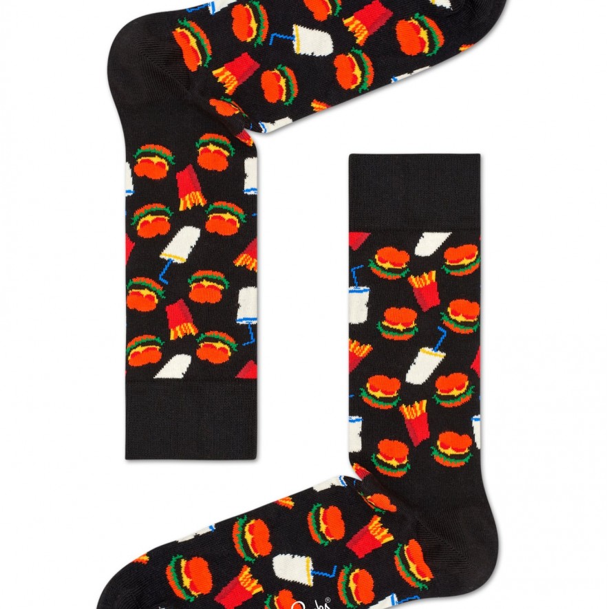 Sosete - Hamburger Socks- Black