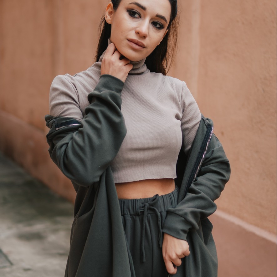  Crop Top - Brown