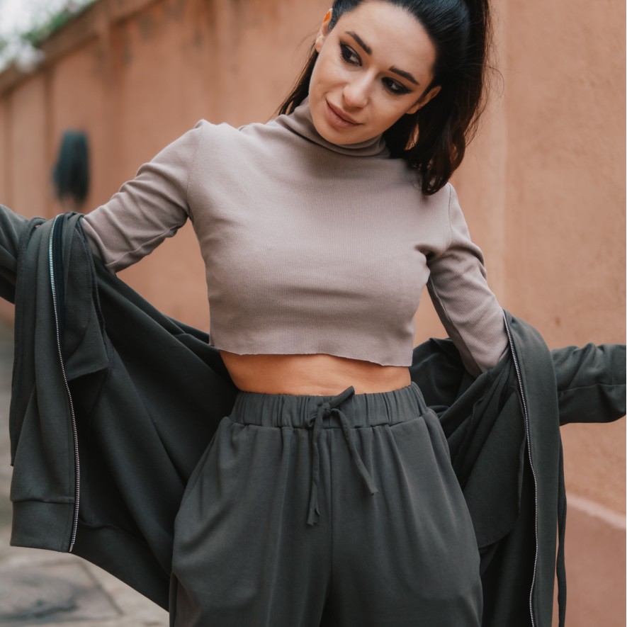  Crop Top - Brown