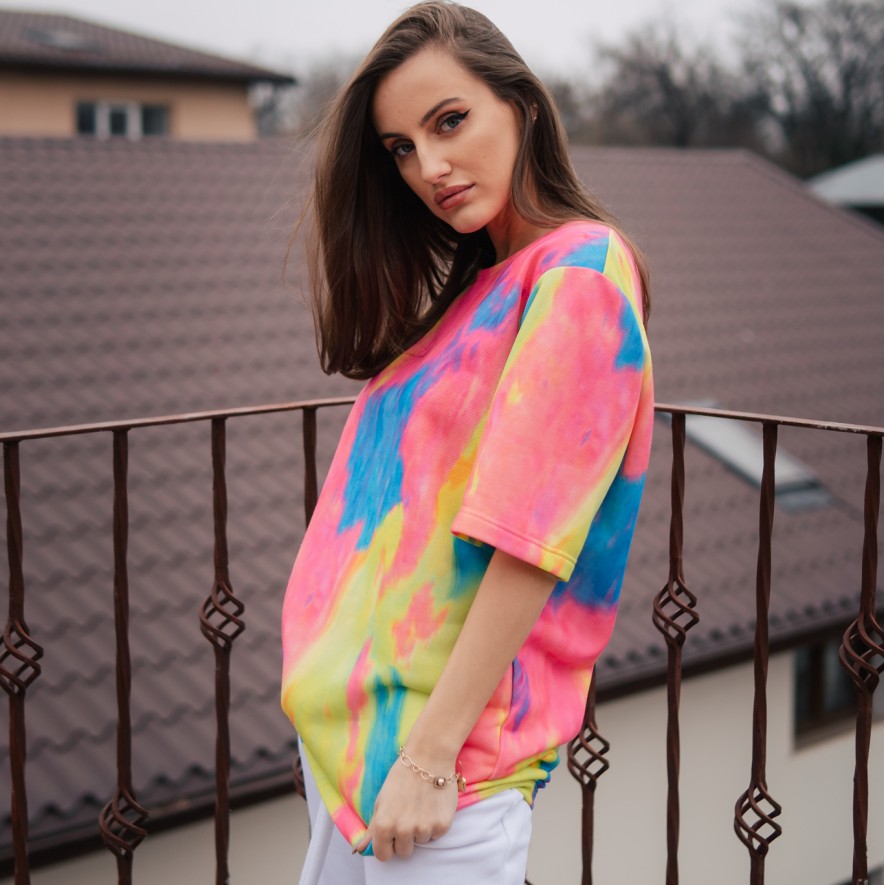 Bluza - Premium Basic - Dye Multicolor