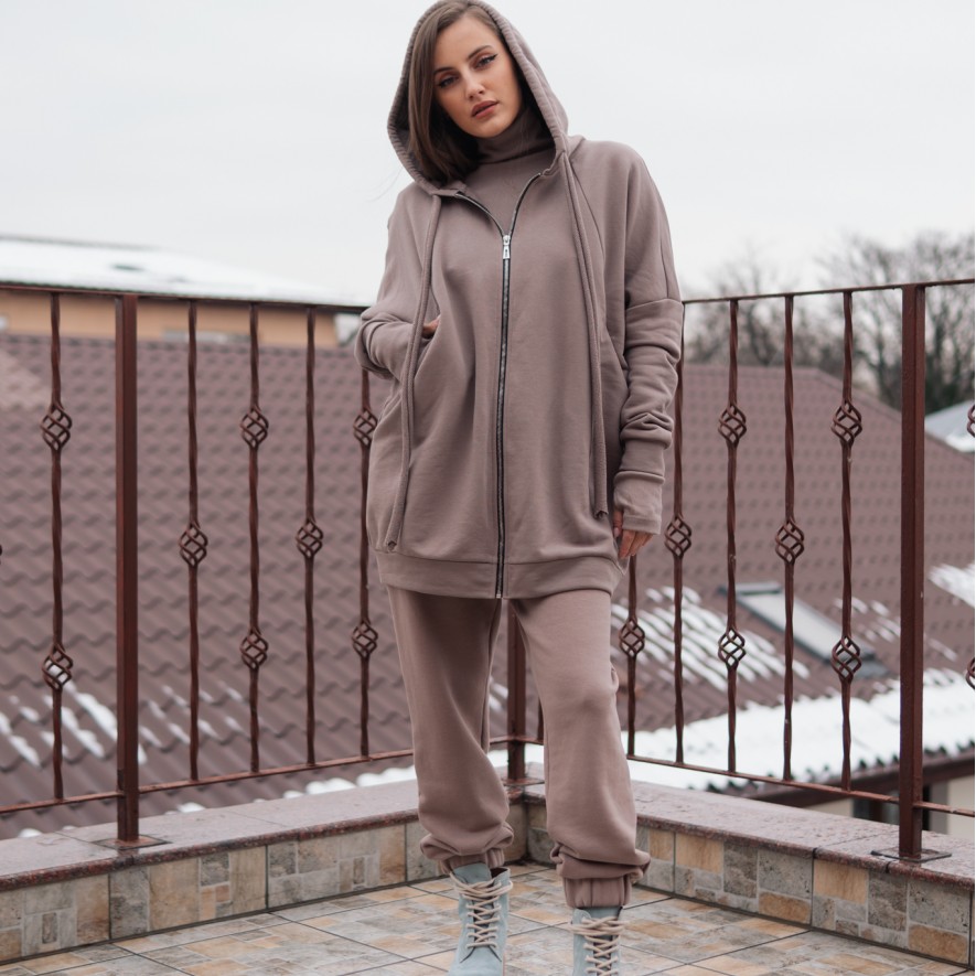  Hanorac - Extra Oversized - Soft Brown