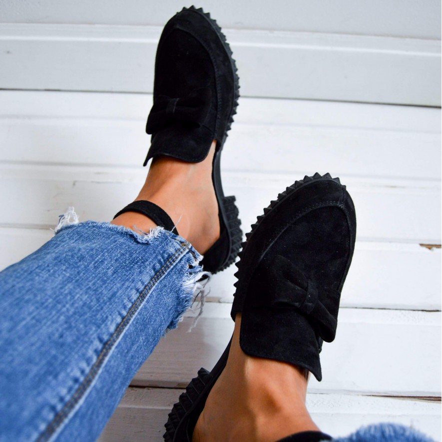 .Pantofi - Bow Black
