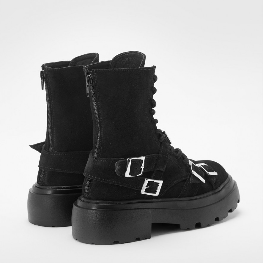          Ghete - Buckle Fury - Velur Black