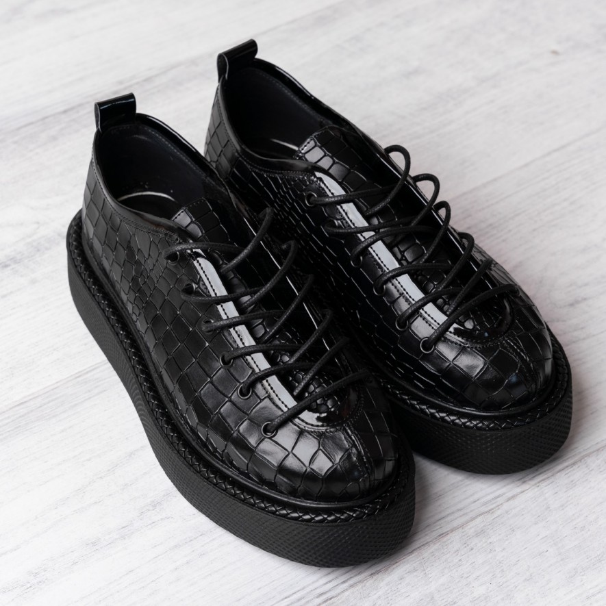     Pantofi - Play - Croco Black