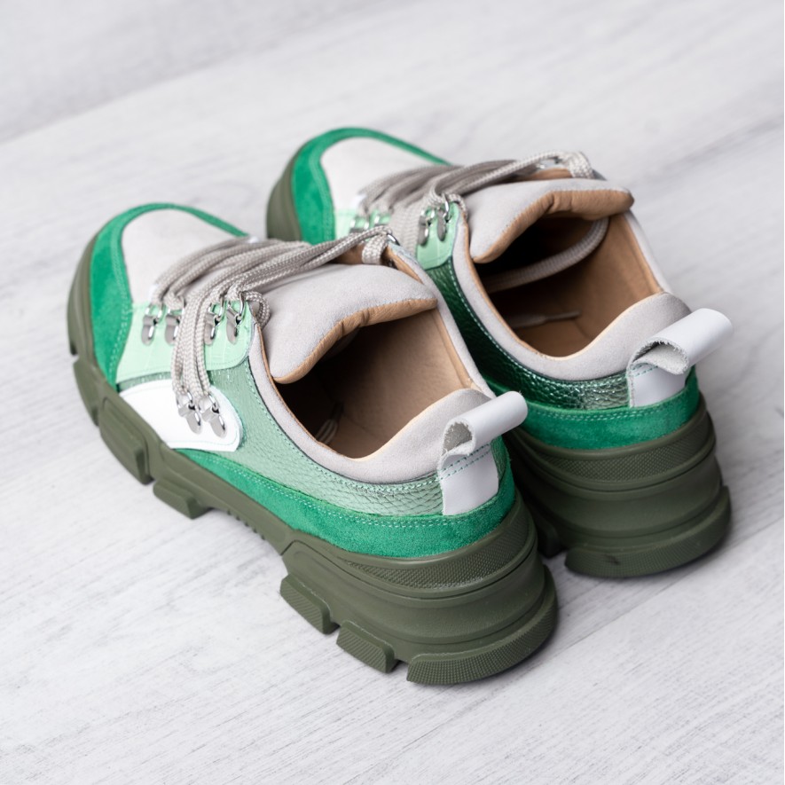 *  Sneakers - Mondo - Green Combo