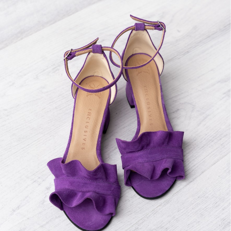 .Sandale - Ruffles - Purple - 5cm