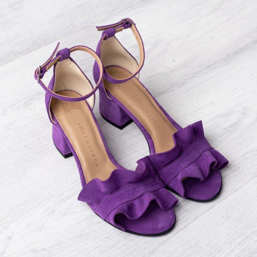 .Sandale - Ruffles - Purple - 5cm