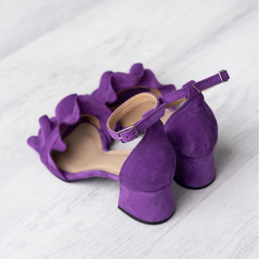 .Sandale - Ruffles - Purple - 5cm