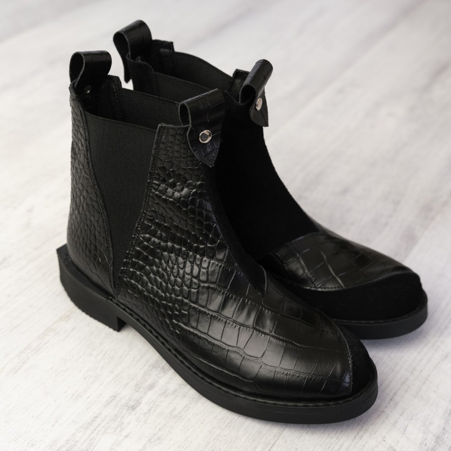 Ghete - Elegance - Croco Black