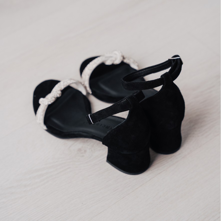  Sandale - Diva - Black & Silver - 5cm