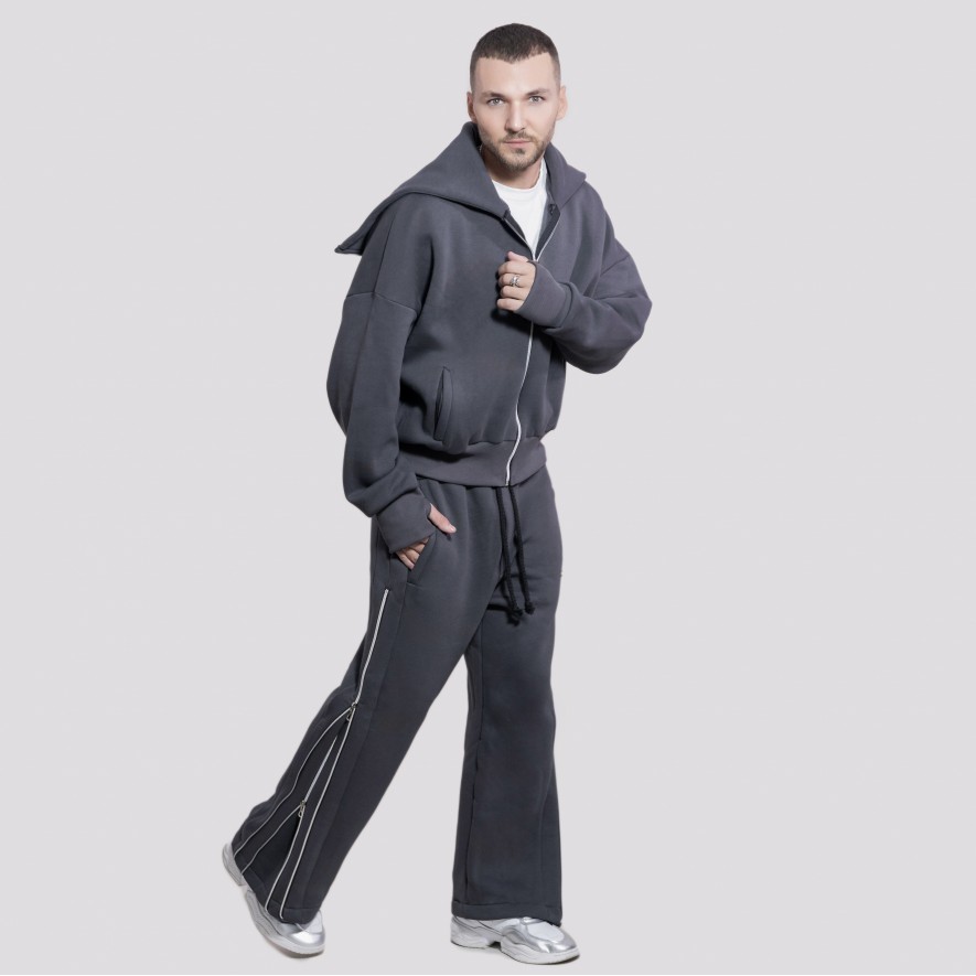     Pantaloni - Denis Radu x Exclusives - Dark Grey